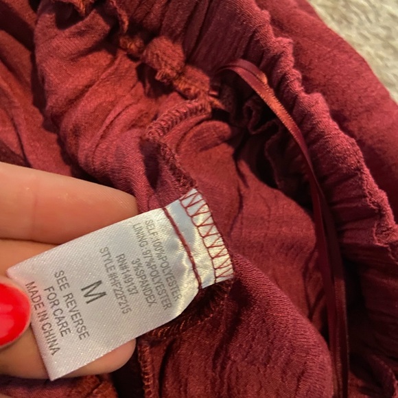 Maroon romper, purchased from 7 Bar Boutique - Picture 4 of 5